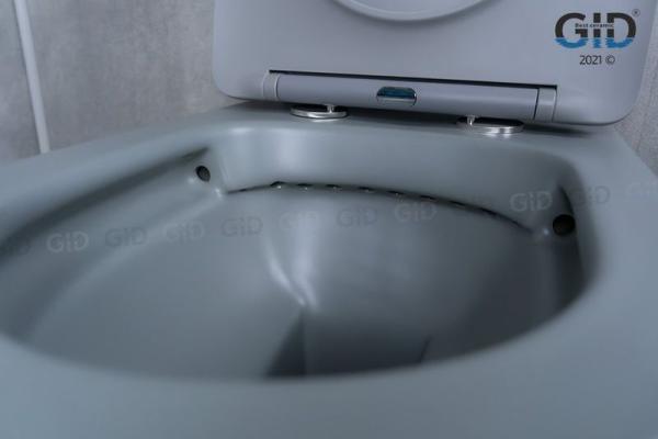 Унитаз Gid Tr2130Gm 48 см подвесной безободковый микролифт серый матовый