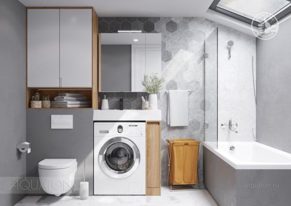 Тумба под раковину AQUATON Лондри 20 Дуб Сантана без фасада 1A267101LH0C0