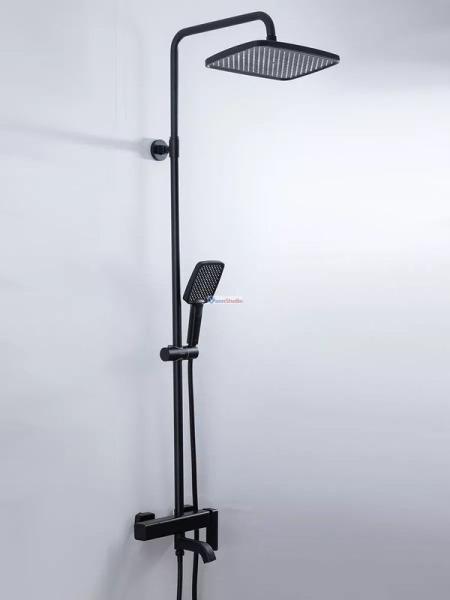 Душевая система Gappo G2418-26 с изливом черный матовый