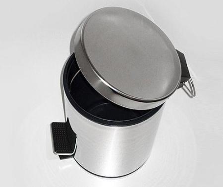 Ведро для мусора WasserKraft K-633 3 л с педалью хром