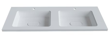 Раковина двойная Uperwood Modul 120 см, прямоугольная