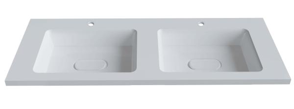 Раковина двойная Uperwood Modul 120 см, прямоугольная