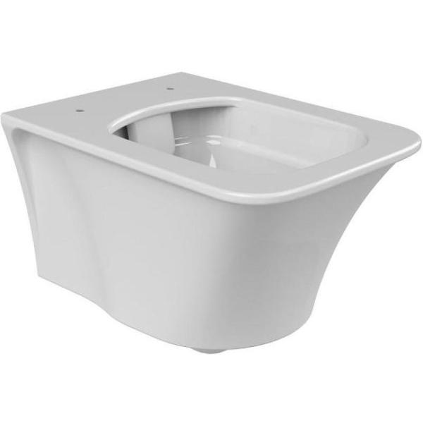 Унитаз подвесной безободковый Boheme Mirage 965-W Белый глянец (без крышки)