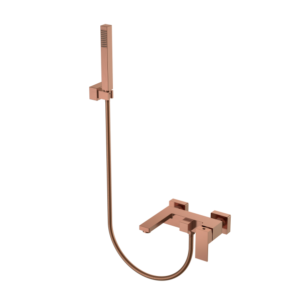 Смеситель для ванны Boheme с душем Qubic Copper Brushed 473-CB