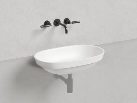 Раковина Salini MAREA 01 S-Stone матовая 65x39 1802201M полувстраиваемая