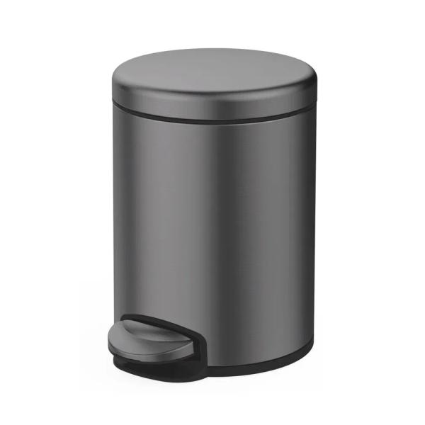 Мусорное ведро RAGLO R360.106.09 с педалью для открывания, графит