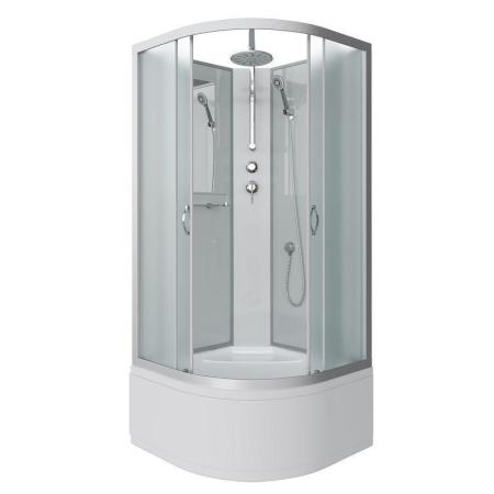 Душевая кабина Niagara NG-2310-14RBKTG 1200х800х2000-2400 высокий поддон 40см стекло матовое