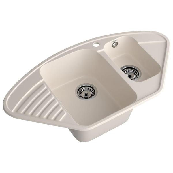 Кухонная мойка GranFest QUARZ 14, белый