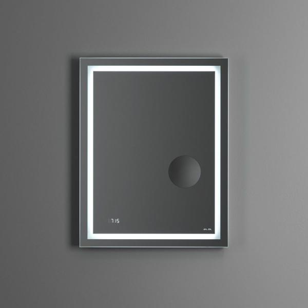 Зеркало AM.PM GEM 55 см Led-подсветка, часами и косметическим зеркалом, M91AMOX0553WG
