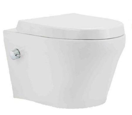 Унитаз beWash Metison 78343601 подвесной безободковый смеситель с бидеткой белый сиденье микролифт