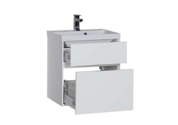 Тумба под раковину Aquanet Латина 70 цвет белый 2 ящика