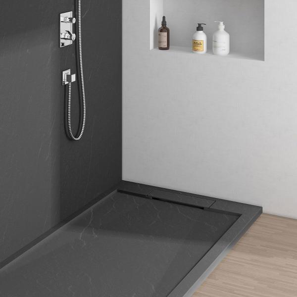 Поддон для душа Vincea из искусственного камня VST-4SRL8010A,1000*800*25, антрацит