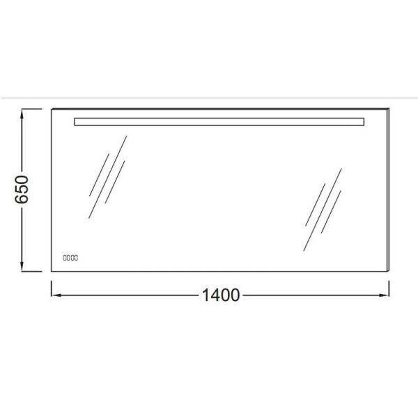 Зеркало Jacob Delafon EB1165-NF 140 см с подсветкой