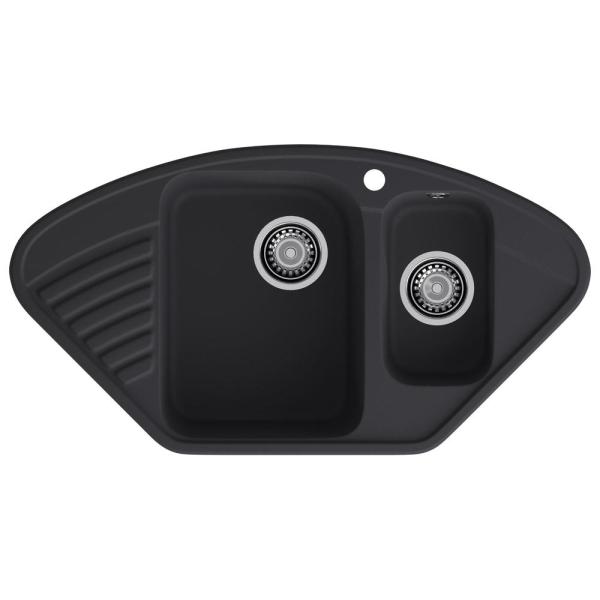 Кухонная мойка GranFest QUARZ 14, черный
