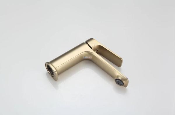 Смеситель для раковины Frap F1086-3 сатин золотой