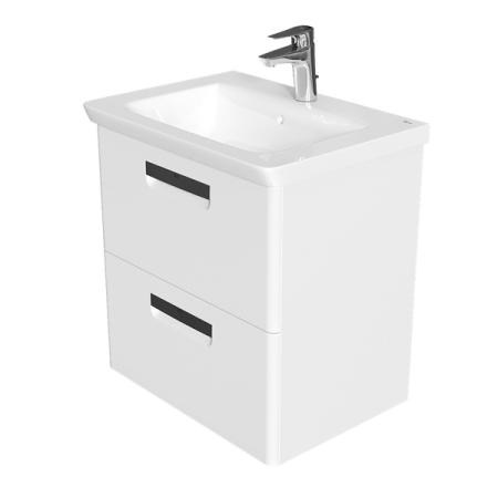 Roca The Gap Original Тумба подвесная 60x41x60см, с 2 ящиками, цвет: белый матовый