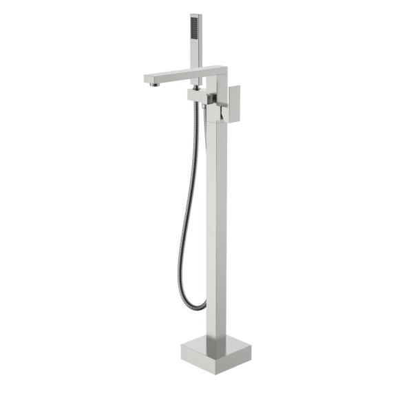 Смеситель напольный Boheme QUBIC Nickel Brush 479-NB