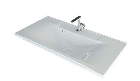 Раковина Madera Milen 100 мебельная литьевой мрамор