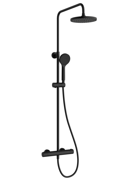 Душевая система VitrA Joy A4729836EXP с термостатическим смесителем и ручным душем матовая черная