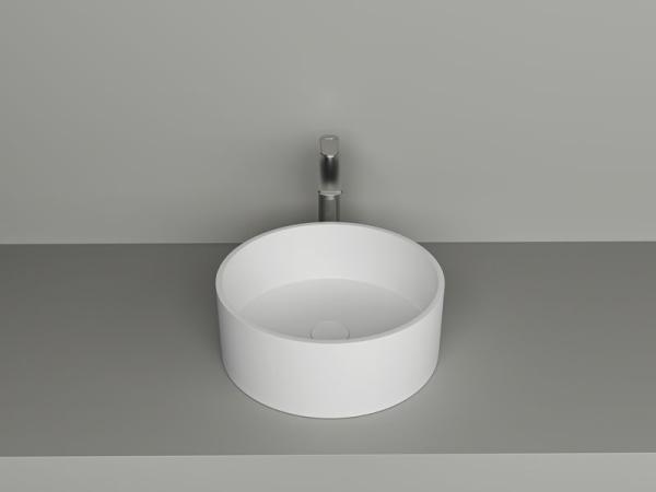 Раковина NT BAGNO NT412 Amaro 400x400 искусственный камень белый матовый