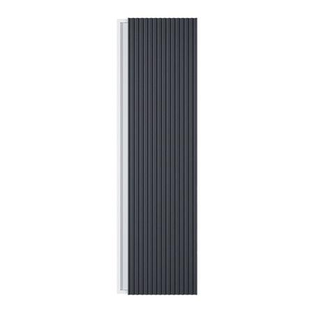 Шкаф-пенал для ванной Uperwood Next Premium, 35*28*120 см, подвесной, белый/графит