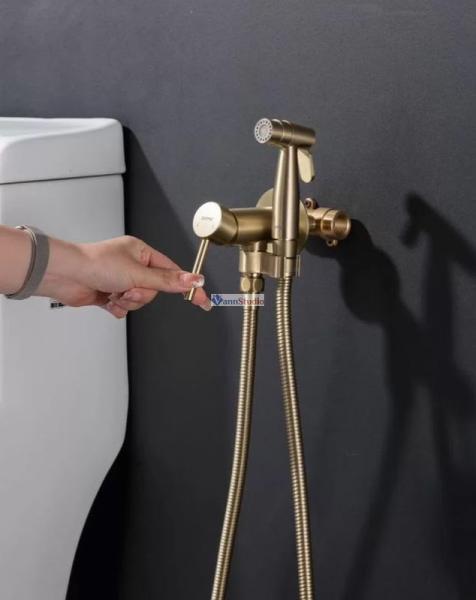 Гигиенический душ Gappo G7206-3 встраиваемый золото сатин