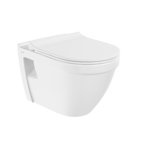 Инсталляция с унитазом VitrA S50 9003B003-7203 комплект 4 в 1 с сиденьем микролифт безободковый цвет клавиши глянцевый белый