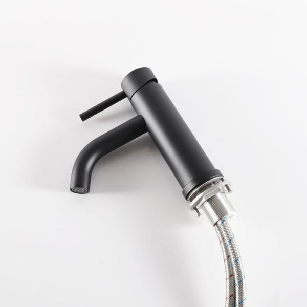 Смеситель Gid Inga SS096-BM-K для раковины Черный матовый