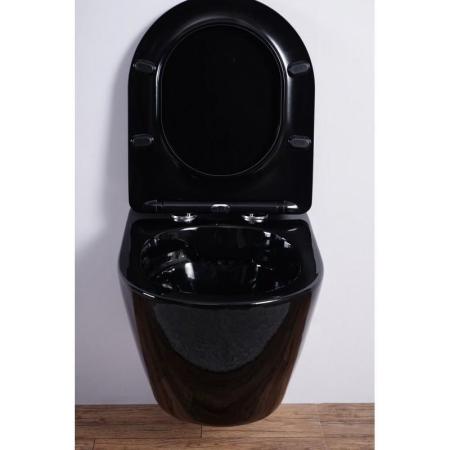 Унитаз Esbano AZALEA (Black) подвесной безободковый микролифт