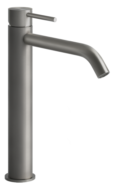 Gessi Flessa смеситель для раковины высокий, длинный излив, без донного клапана, соединительные шланги, цвет Brushed Brass PVD