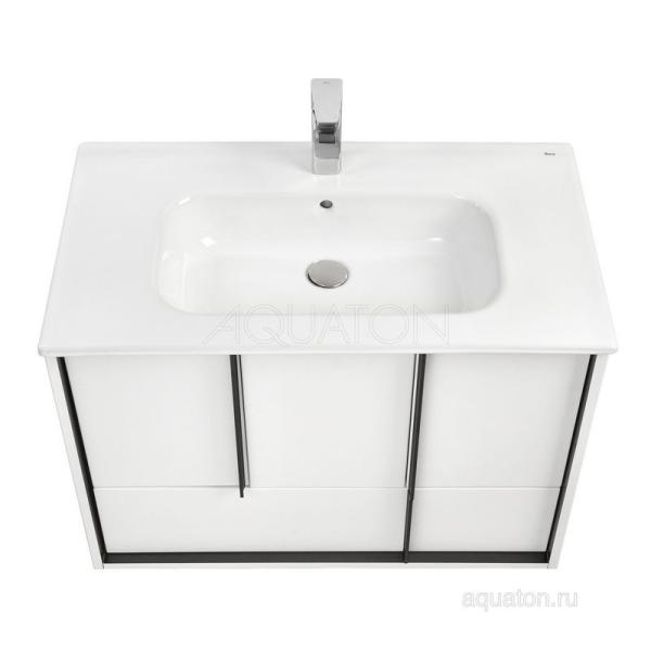 Тумба под раковину AQUATON Ривьера 1A239001RVX20 80 с ящиком,белый матовый