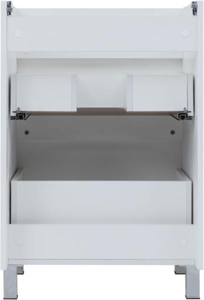 Тумба под раковину Aquanet Вега 58 белый глянец