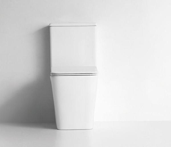 Унитаз Ceramalux K2170-1 безбодковый напольный с бачком сиденье микролифт 640*370*805, белый