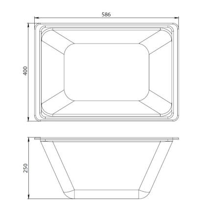 Контейнер для ванны AM.PM Gem W90A-070-070W-C белый