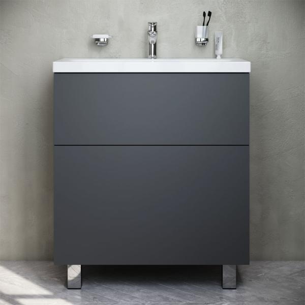 Тумба под раковину напольная AM.PM GEM M90FSX07522GM32 графит матовый