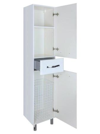 Пенал-35 Bellezza Анкона R с 1 ящ. c б/к белый Н