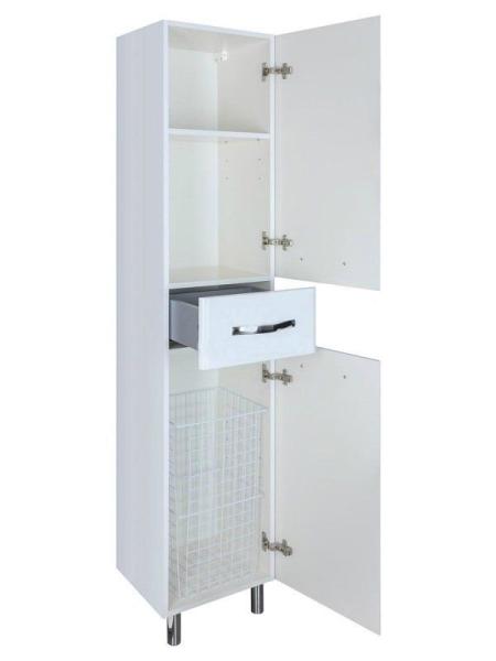 Пенал-35 Bellezza Анкона R с 1 ящ. c б/к белый Н