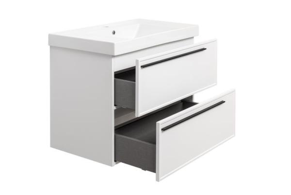 Тумба под раковину LA FENICE Elba Bianco TWIN белый 80 FNC-01-ELB-B-80-2 белый матовый