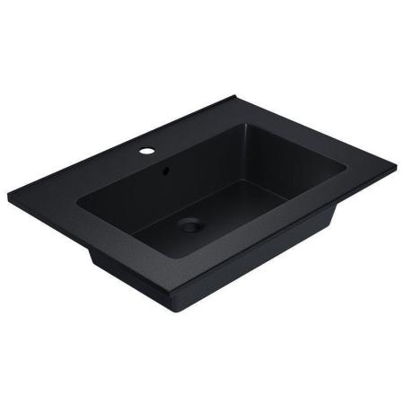 Раковина кварцевая Uperwood Parma Quartz, 65 см, черная матовая, космос