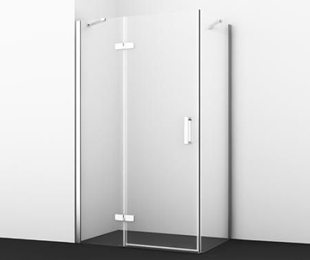 Душевой уголок WasserKraft Aller 10H10LBLACK MATT 120x100 см, прямоугольник, левая распашная дверь