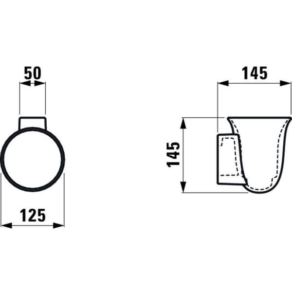 Ершик Laufen The New Classic с держателем 8.7385.2.000.000.1
