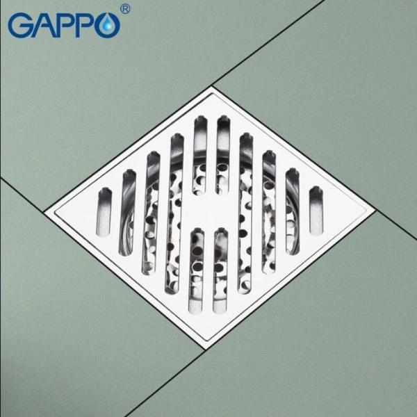 Душевой трап Gappo G81050 хром 100x100мм
