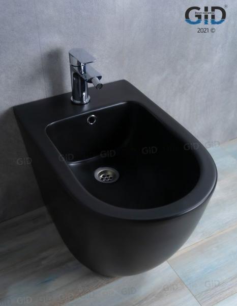Биде Gid BDN-36BM 56 см напольное черный матовый
