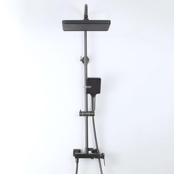 Душевая система Frap F2484-9 для ванны оружейная сталь