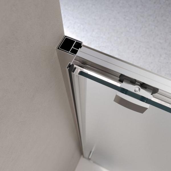 Душевая дверь BelBagno LUCE 120 матовое стекло 6 мм профиль хром LUCE-BF-1-120-P-Cr