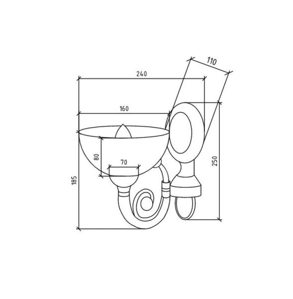 Бра Boheme 751 покрытие бронза