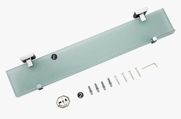 Полка для ванной стеклянная Gappo G3807 60 см