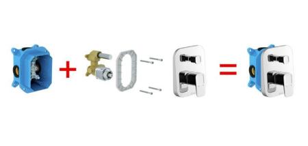 Смеситель настенный с переключателем Ravak X070070 для R-box