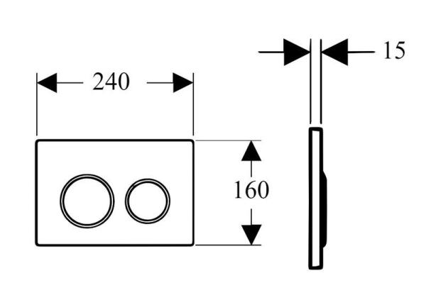 Кнопка для инсталляции Boheme 660 WHITE GOLD