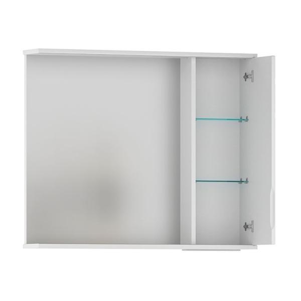 Зеркало-шкаф Volna Adel 80 правый белый глянец